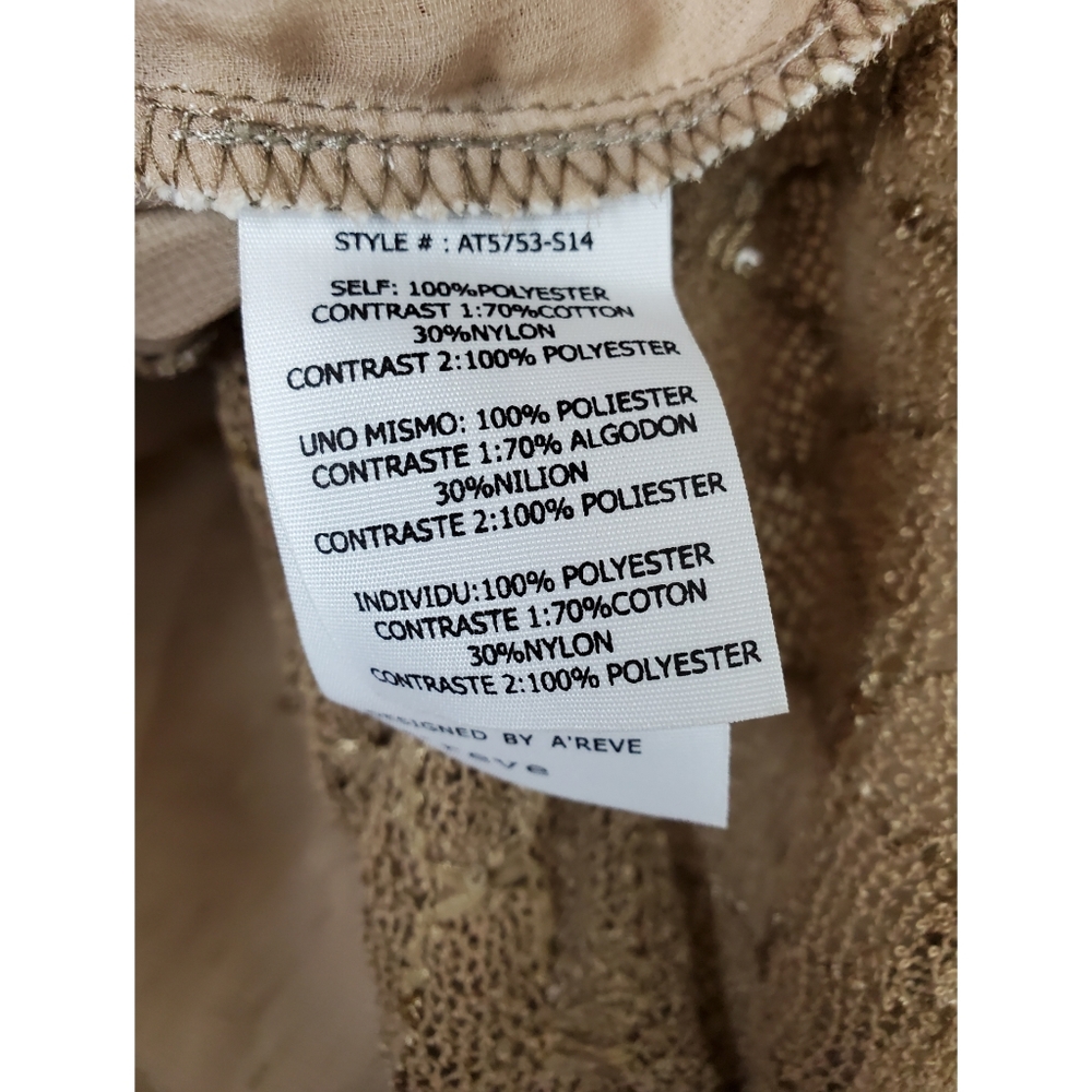 NWT A'reve lace hi low peplum tank top size M - Picture 6 of 8